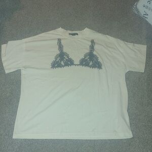 F21 oversized graphic tee